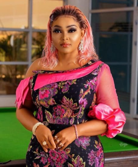 Mercy Aigbe Remembers Offering her Support to Victims of Domestic Violence Everywhere